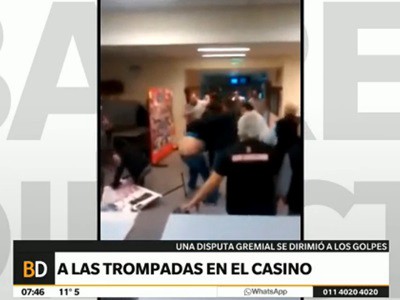 A las trompadas en el Casino de Mar del Plata