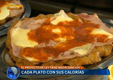 Proyecto de ley: deberán publicar la cantidad de calorías de cada plato