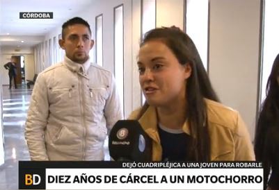 Esposa del motochorro condenado: "Mi marido es inocente"