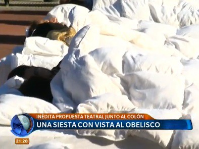 Una siesta con vista al Obelisco