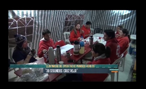 #ExclusivoWeb 30 segundos: La intimidad del campamento de la Cruz Roja en Luján
