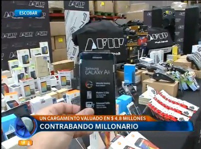 Interceptaron cargamento ilegal de artículos electrónicos valuado en u$s 5 millones