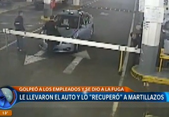 Recuperó el auto a martillazos