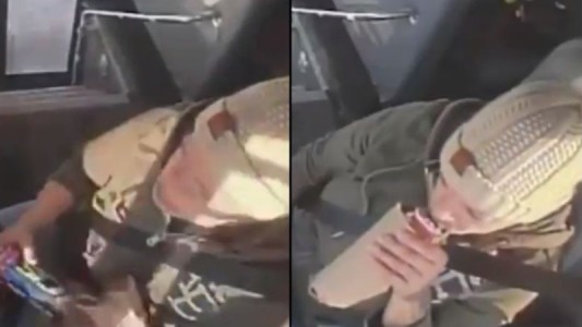 Video: captan a una mujer tomando cerveza mientras manejaba un micro escolar