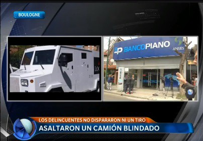 Sin disparar ni un tiro, asaltaron un camión blindado en Boulogne