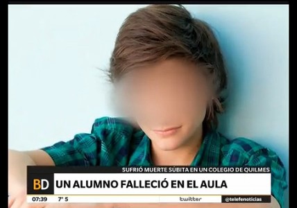 Drama en una escuela de Quilmes: un alumno murió en clase