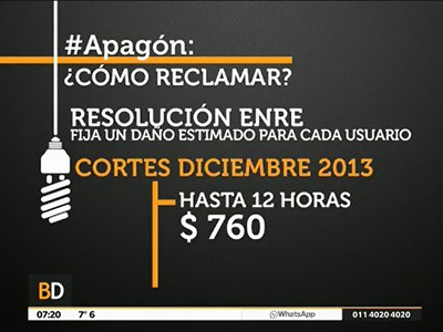 Cómo reclamar por los cortes de luz