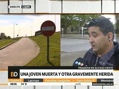 El estado de salud de Mayra, la joven herida en el choque de Autopista del Oeste
