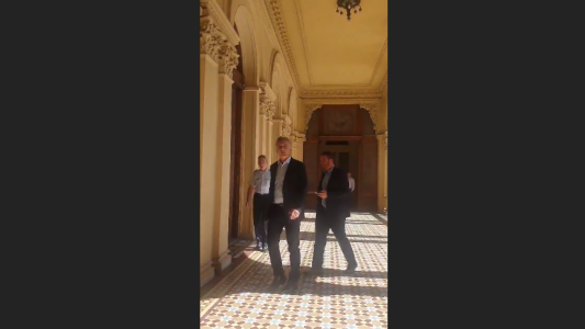 Así llegaba Macri a su última reunión de gabinete