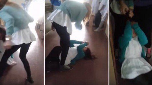 Video: dos alumnas de secundario a las piñas por unas fotos hot