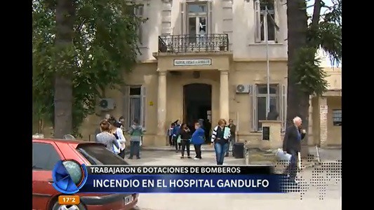 Incendio en el Hospital Gandulfo
