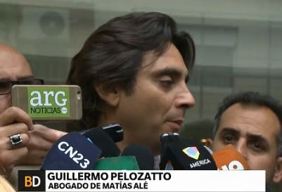 Abogado de Matías Alé: "Sufre de estrés"