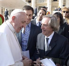 Carlitos Balá visitó al papa Francisco
