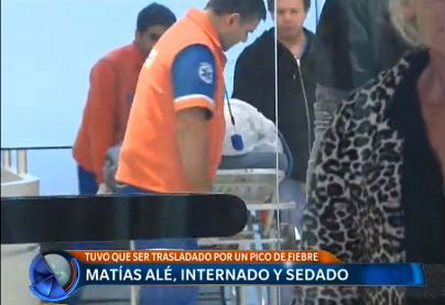 Trasladaron a Matías Alé nuevamente a una clínica psiquiátrica