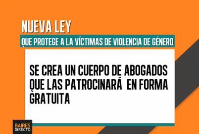Es ley el proyecto para asistir gratuitamente a las víctimas de violencia de género