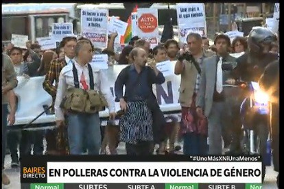 Hombres con pollera: ¿cómo será la marcha para repudiar la violencia de género?