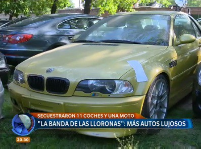"La banda de las lloronas": más autos lujosos