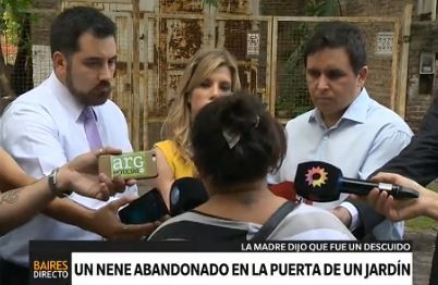 Abandonaron a un nene en la puerta de un jardín maternal de Munro