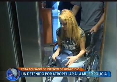 Un detenido por atropellar a la mujer policía