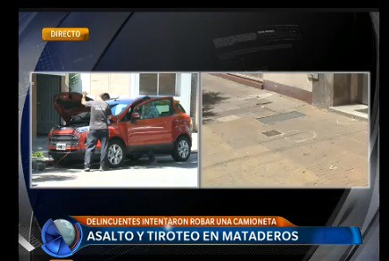 Lluvia de balas en Mataderos en un intento de robo