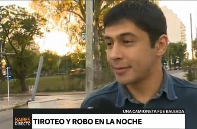 Robo, persecución, choque y tiroteo en Villa Lugano