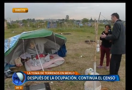 Toma en Merlo: "La estamos pasando muy mal"