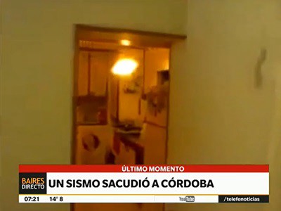 Un sismo de 5 grados de intensidad sacudió varias localidades de Córdoba