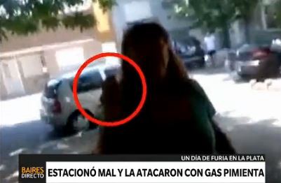 Estacionó mal, la denunciaron y amenazó con gas pimienta