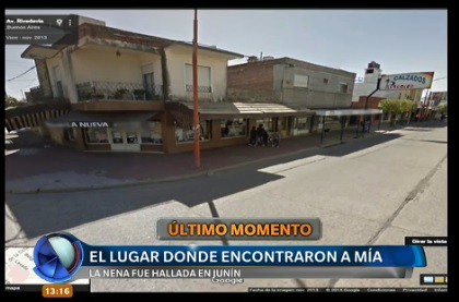El lugar donde encontraron a Mía