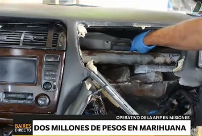 Detectaron 210 kilos de marihuana en control vehicular fronterizo