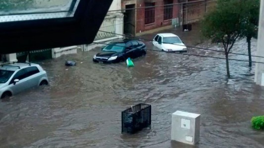 Temporal en Río Cuarto: inundaciones y calles anegadas