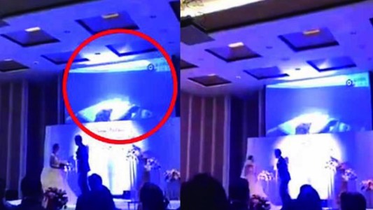 Video: un hombre mostró en pleno casamiento un video íntimo de su novia con el cuñado