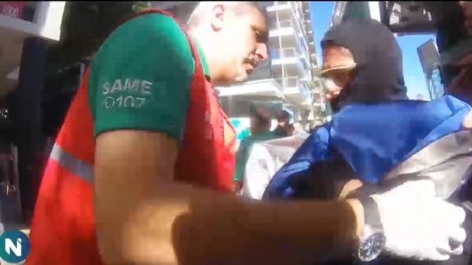 Rescataron al bebé y detuvieron al hombre atrincherado en la ambulancia del SAME