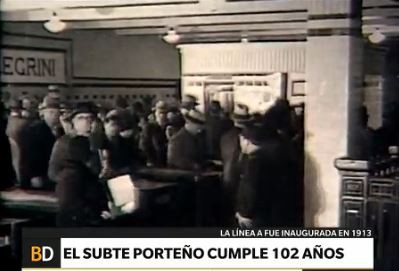 El subte cumple 102 años