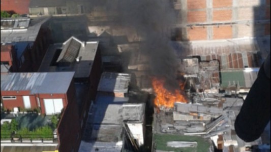 Incendio en un inquilinato