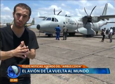 El avión de la vuelta al mundo