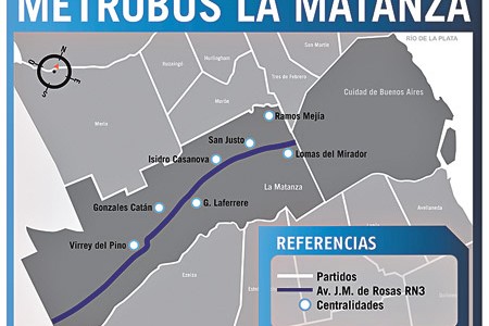 Comenzaron las obras del Metrobus que unirá La Matanza con Capital