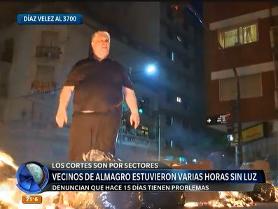 Protesta de vecinos de Almagro por cortes de luz
