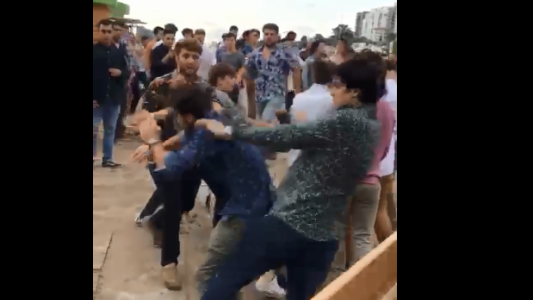 Video: otra brutal pelea a la salida de un boliche en Mar del Plata