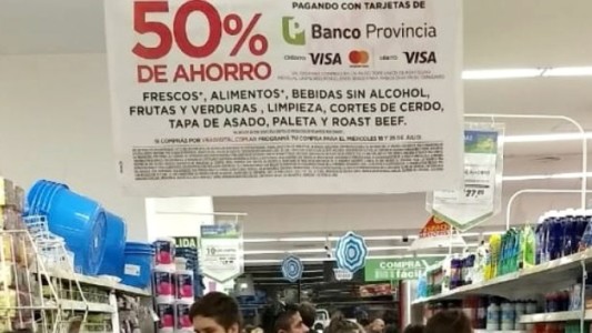El presidente del Banco Provincia confirmó que no seguirán los descuentos del 50% en supermercados