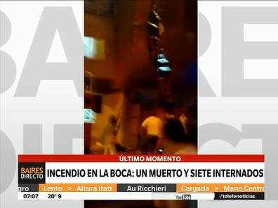 Una mujer embarazada murió en un incendio en la Boca