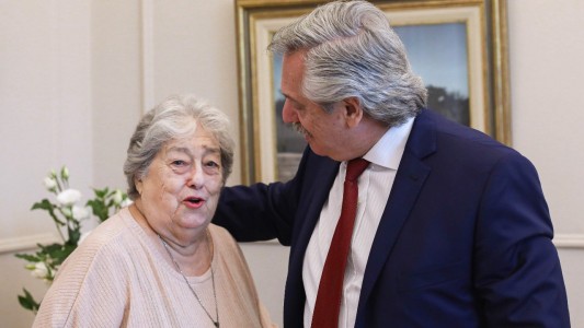 Alberto Fernández reconoció las diferencias con Hebe de Bonafini pero la elogió