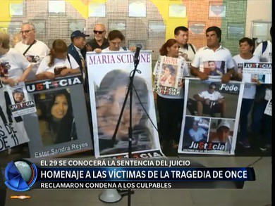 Reclamo de los familiares de víctimas de la tragedia de Once