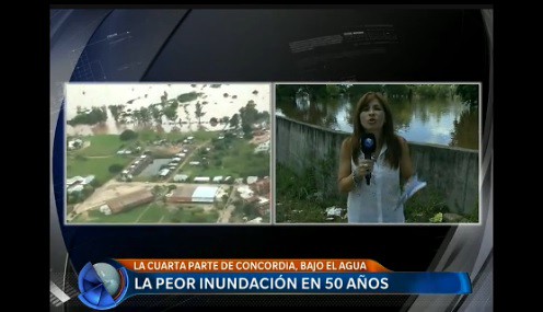 Al menos dos muertos y miles de evacuados por la crecida de ríos en el Litoral