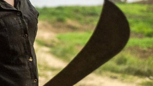 Atacó a su familia con un machete de 60 centímetros en la cena de Navidad