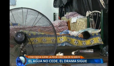 Concordia: el agua no cede y el drama sigue