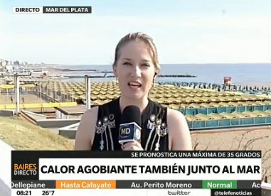 Calor agobiante junto al mar