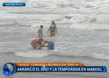 Mardel arrancó el año ventosa y nublada