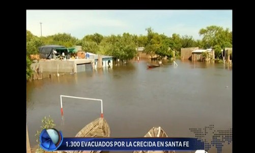 Ascendió a 1300 el número de evacuados en Santa Fe por la crecida del Paraná