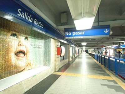 Desde hoy está cerrada la estación Retiro de la línea C de subtes